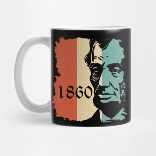 Abe 1860 Distressed Retro Vintage Style Mug